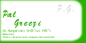 pal greczi business card